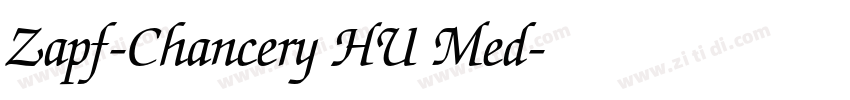 Zapf-Chancery HU Med字体转换